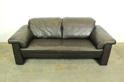 Rolf Benz Sofa Echtleder Dunkelbraun Designer Couch | Rolf Benz - Bild 2