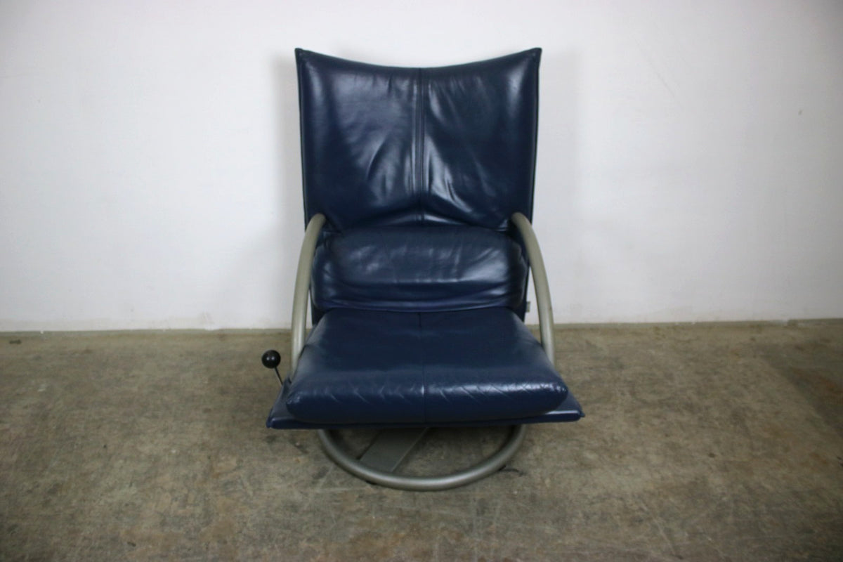 Rolf Benz BMP Torino Sessel Mit Hocker In Blau Funktion Designer | Rolf Benz - Bild 3