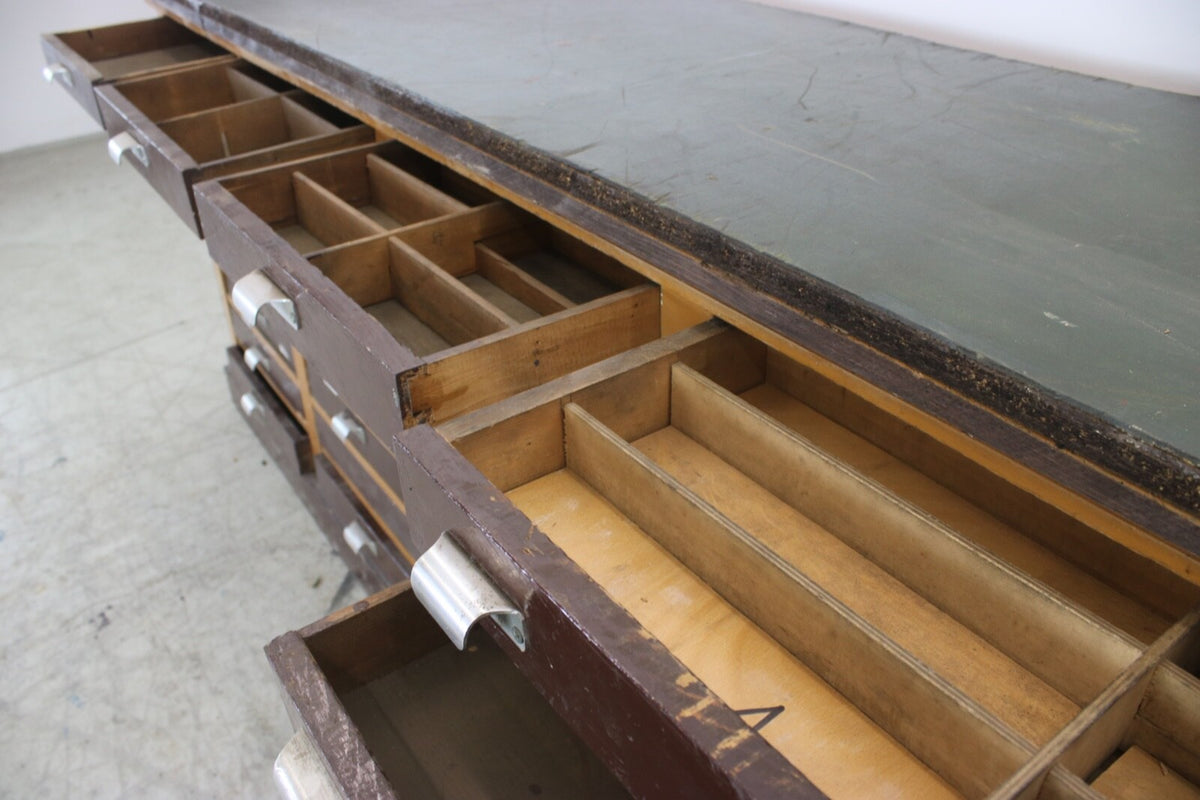 Prächtiger Apothekerschrank Viele Schubladen Und Diversen Unterteilungen Um 1900 | Antiker Apothekerschrank - Bild 10