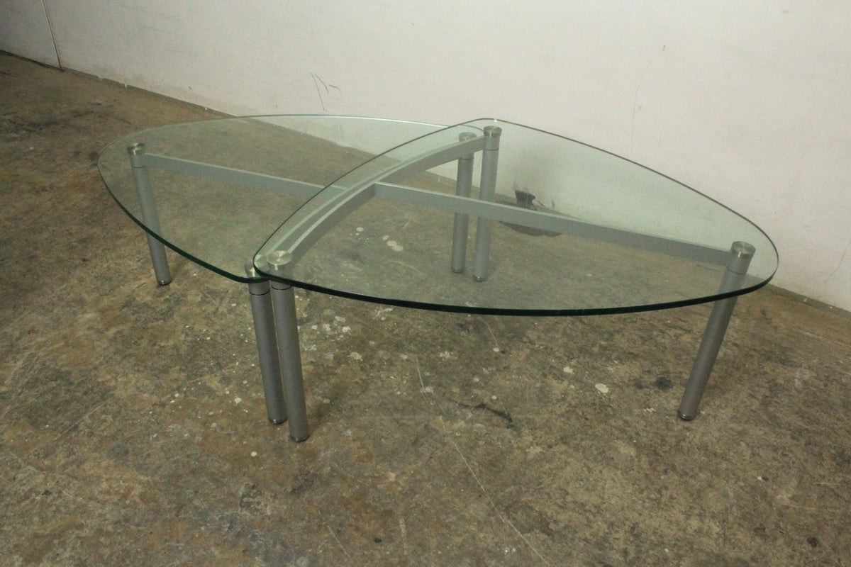 Designer Couchtisch Von Rolf Benz 2-Teilig Mit Glasplatte | Rolf Benz - Bild 4