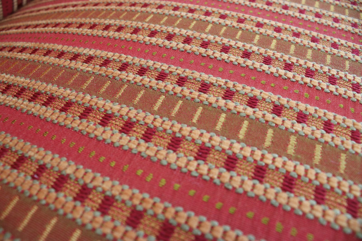 Biedermeier Couch Dreisitzer Nussbaum Streifen Stoff Sofa Antik 1850 Neubezug | Biedermeier - Bild 9