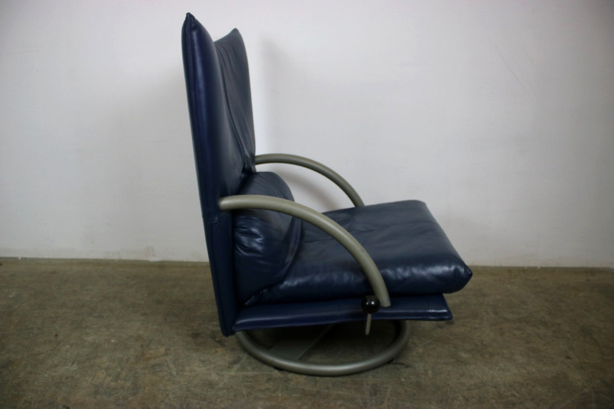 Rolf Benz BMP Torino Sessel Mit Hocker In Blau Funktion Designer | Rolf Benz - Bild 10