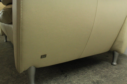 Rolf Benz Sofa Modell 5600 Echtleder Creme Zweisitzer Couch Designer | Rolf Benz - Bild 7