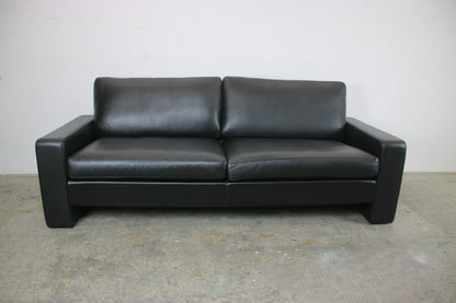 COR Conseta Dreisitzer Couch Designer Echtleder Schwarz Sofa | Cor - Bild 8