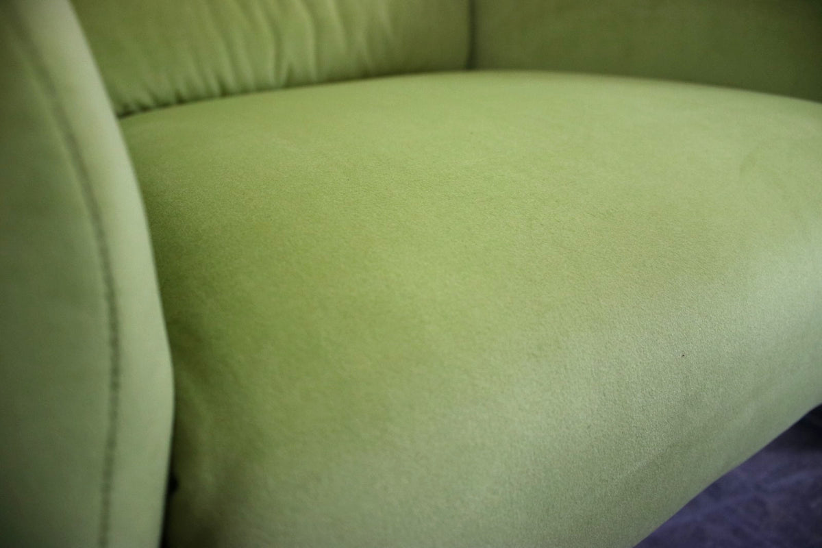 Rolf Benz 322 Sessel mit Hocker Stoff Gelb Designer Neubezug | Rolf Benz - Bild 7