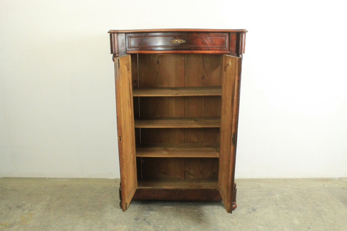Louis-Philippe Vertiko Schrank Mahagoni Antik um 1870 | Reinstein Möbel - Bild 7