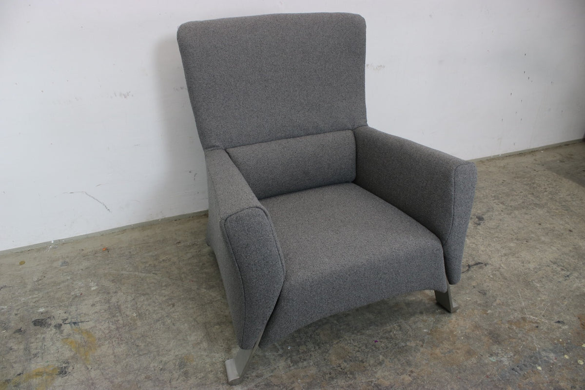 Rolf Benz 322 Sessel Dreisitzer Designer Einsitzer Sofa Uni-Stoff Grau Neubezug | Rolf Benz - Bild 7