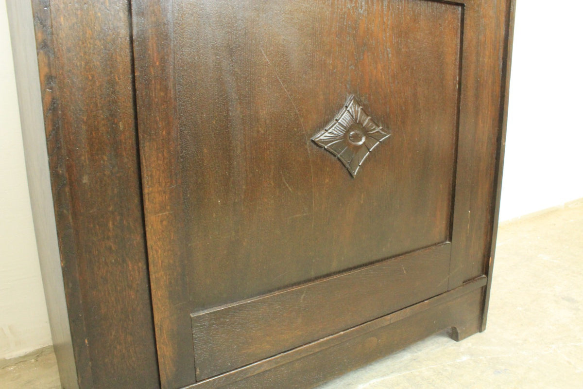 Jugendstil Bücherschrank Bücherregal Vitrine Eiche Antik | Reinstein Möbel - Bild 7