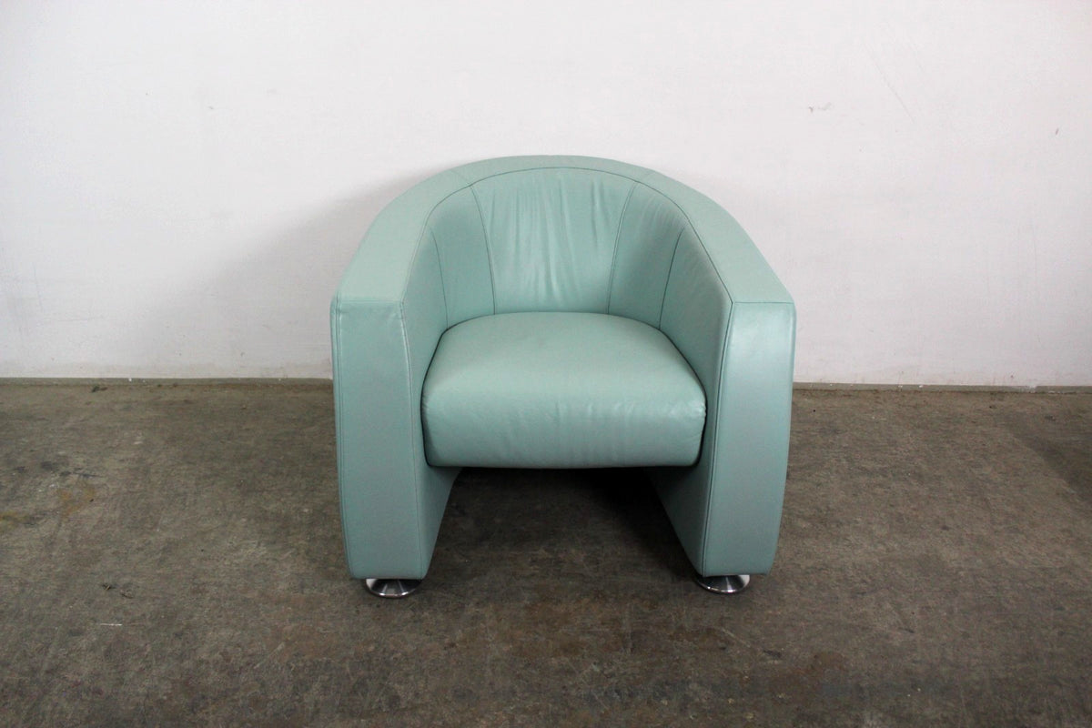 Rolf Benz EGO Sessel Einsitzer Sofa Echtleder Mintgrün Designer | Rolf Benz - Bild 2