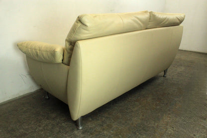 Rolf Benz Sofa Modell 5600 Echtleder Creme Dreisitzer Couch Designer | Rolf Benz - Bild 10