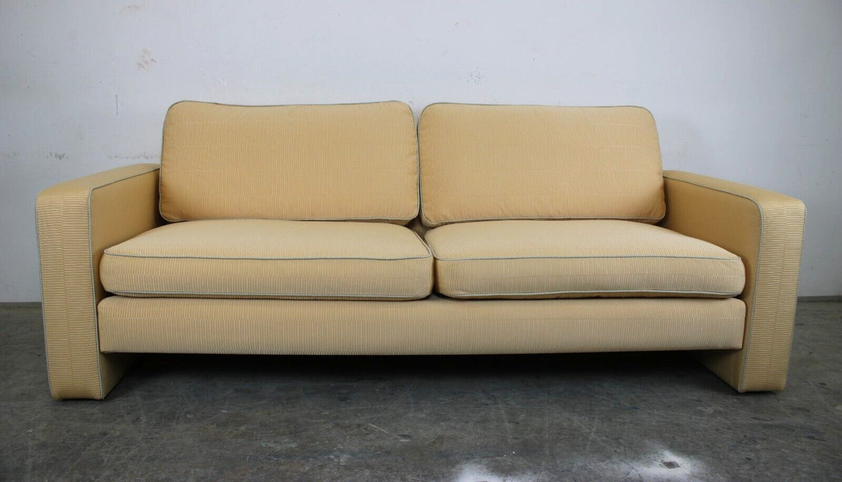 COR Conseta Couch Dreisitzer Hochwertiger Ripp Stoff Gelb Designer Sofa Neubezug | Cor - Bild 3