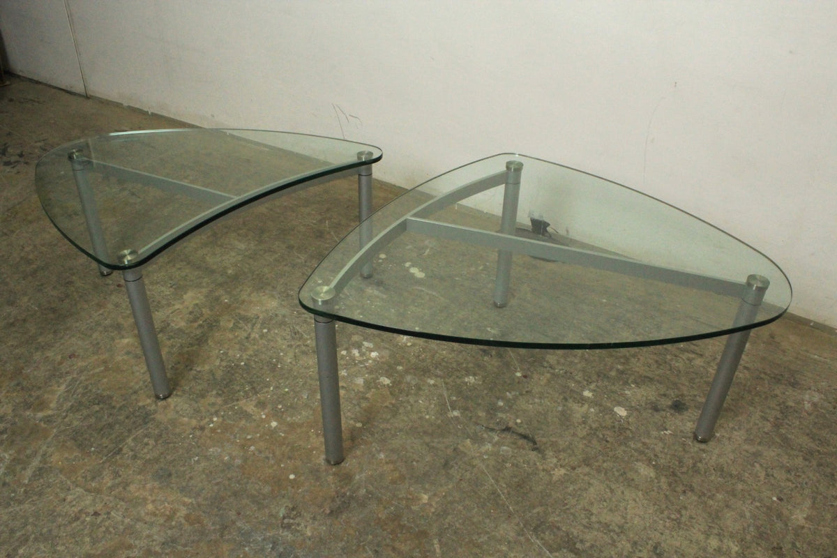 Designer Couchtisch Von Rolf Benz 2-Teilig Mit Glasplatte | Rolf Benz - Bild 5