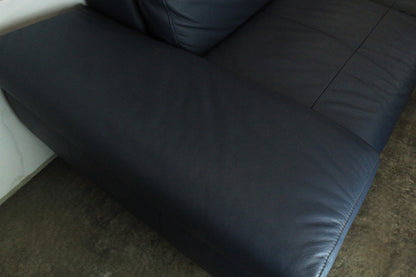 WILLI SCHILLIG LEVI | ELEKTRISCH | 2-SITZER | BLAU LEDER | DESIGNER SOFA | W Schillig - Bild 9