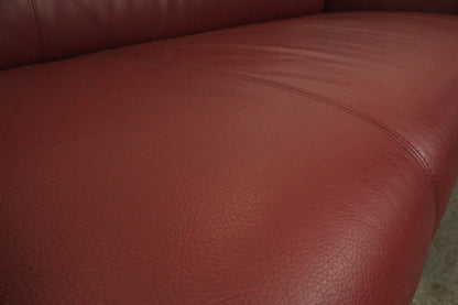 Rolf Benz 322 Club Sofa Dreisitzer Designer Couch Echtleder Rot | Rolf Benz - Bild 8