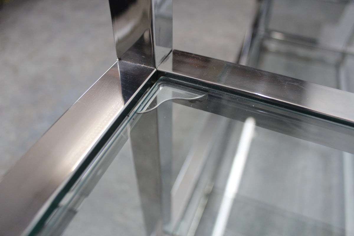 Elegantes Titanium Glasregal Sideboard Bücherregal Mit 6 Glasablagen | Reinstein Möbel - Bild 8