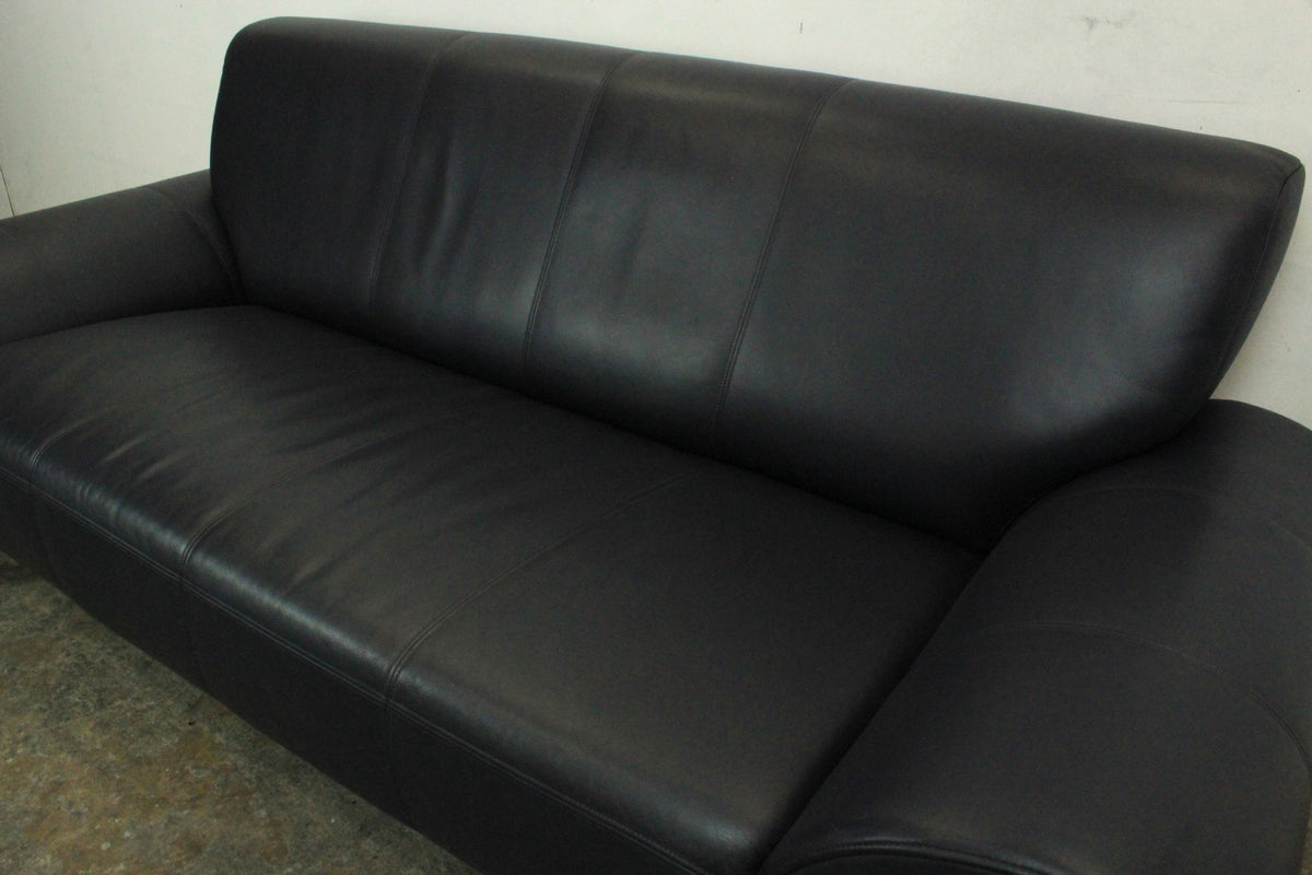 Rolf Benz 545 Designer Couch Dreisitzer Sofa Blau Echtleder | Rolf Benz - Bild 8
