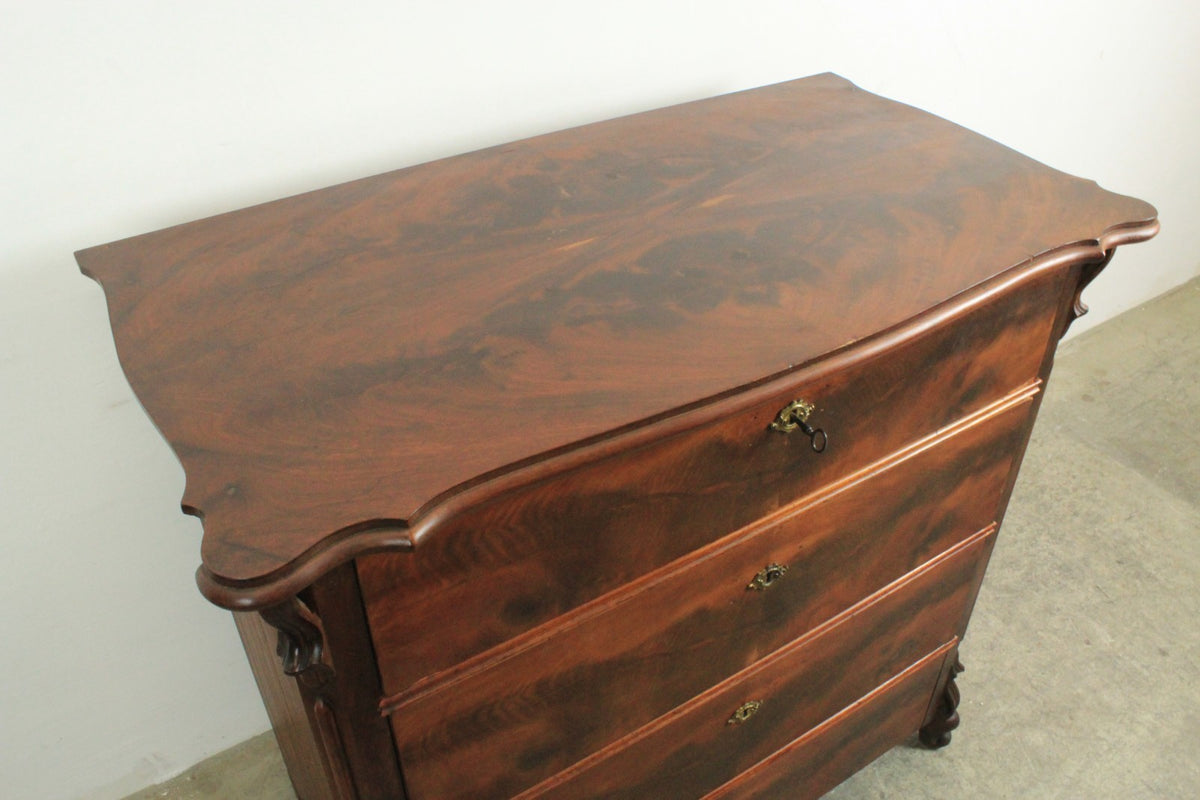 Louis Philippe Kommode 4-Schubladen Mahagoni Antik um 1870 | Louis Philippe - Bild 5