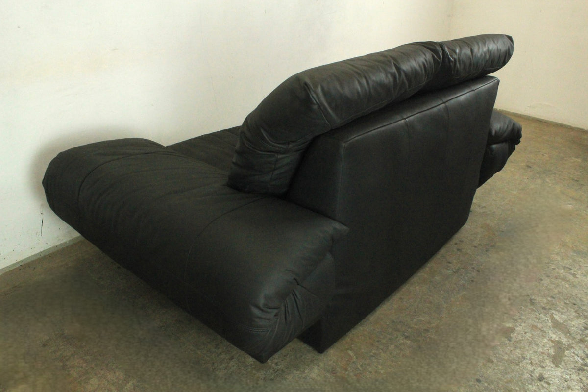 Rolf Benz AK 345 Schwarz Zweisitzer Couch Vintage Designer Sofa | Rolf Benz - Bild 10