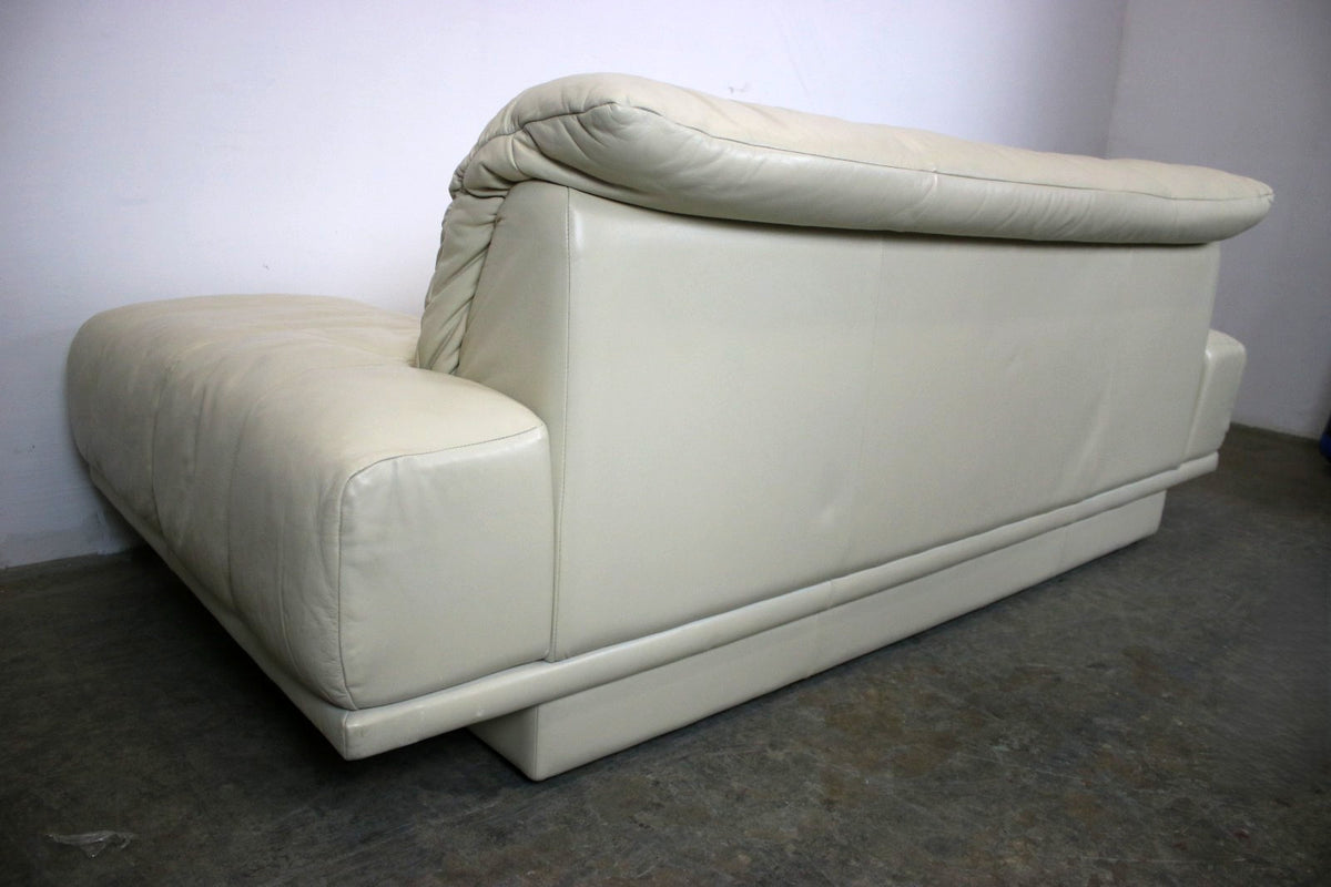 Designer Sofa von Rolf Benz AK Creme Leder Manuelle Funktion Dreisitzer Couch | Rolf Benz - Bild 9