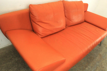 Rolf Benz 1600 Couch 3-Sitzer Sofa & 2 x ST-SE-7500 Sessel Garnitur Leder Cognac | Rolf Benz - Bild 6