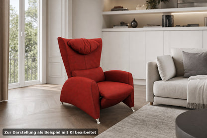 FSM FUX | SESSEL MIT FUNKTION | LEDER ROT | DESIGNER SESSEL | FSM - Bild 1