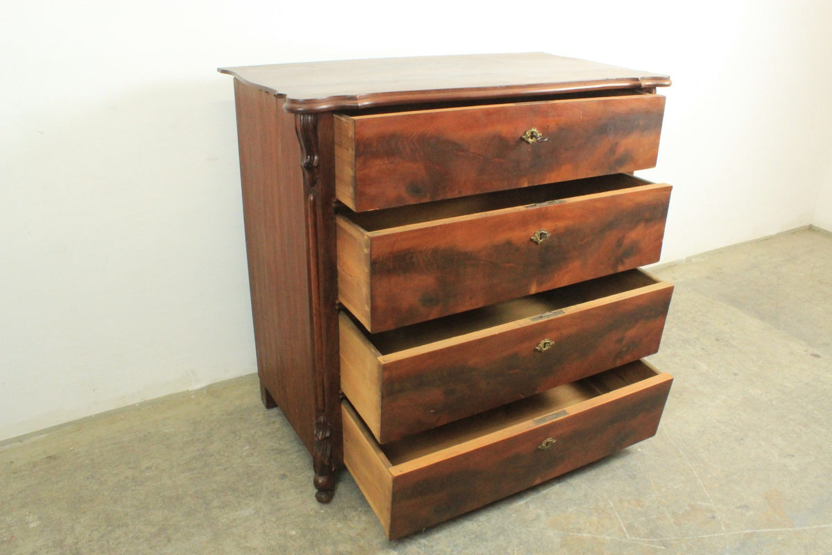 Louis Philippe Kommode 4-Schubladen Mahagoni Antik um 1870 | Louis Philippe - Bild 7