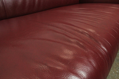 Rolf Benz 322 Club Sofa Zweieinhalbsitzer Designer Couch Echtleder Oxblood Rot | Rolf Benz - Bild 7