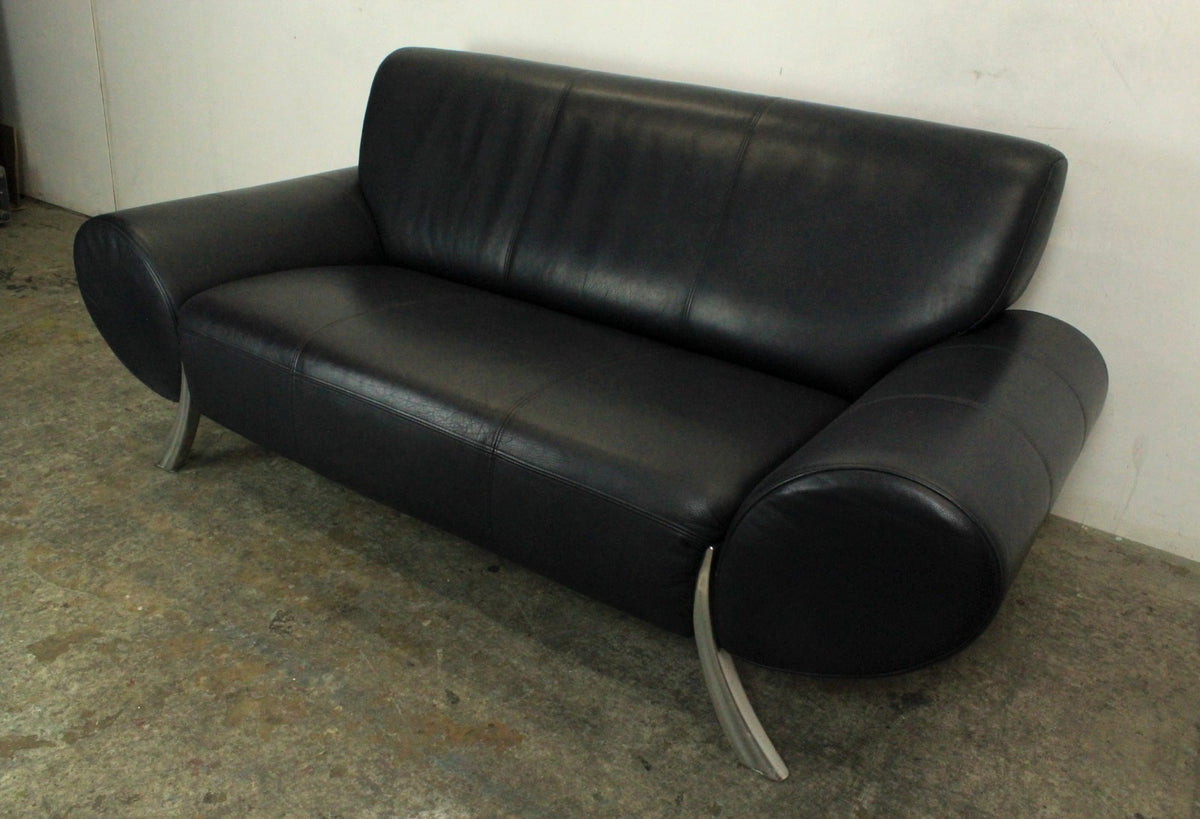 Rolf Benz 545 Designer Couch Zweisitzer Sofa Blau Echtleder | Rolf Benz - Bild 5