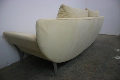 Rolf Benz Modell1600 Couch Gelb Veloursleder Dreisitzer Funktion Sofa | Rolf Benz - Bild 10