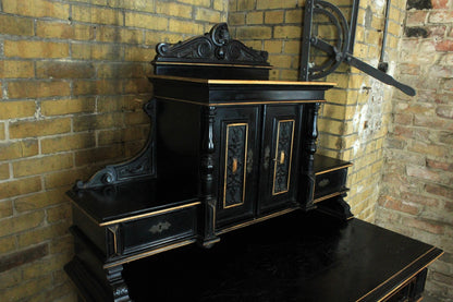Eleganter Gründerzeit Damensekretär Schreibtisch Eiche Antik um 1880 | GRÜNDERZEIT - Bild 4