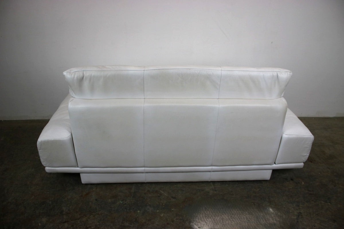 Designer Sofa von Rolf Benz AK Weiß Leder Manuelle Funktion Zweisitzer Couch | Rolf Benz - Bild 7