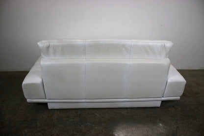 Designer Sofa von Rolf Benz AK Weiß Leder Manuelle Funktion Zweisitzer Couch | Rolf Benz - Bild 7