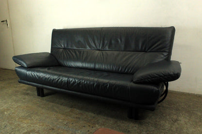Rolf Benz 418 Couch Garnitur Leder Blau Zweisitzer & Dreisitzer Designer Sofa | Rolf Benz - Bild 5