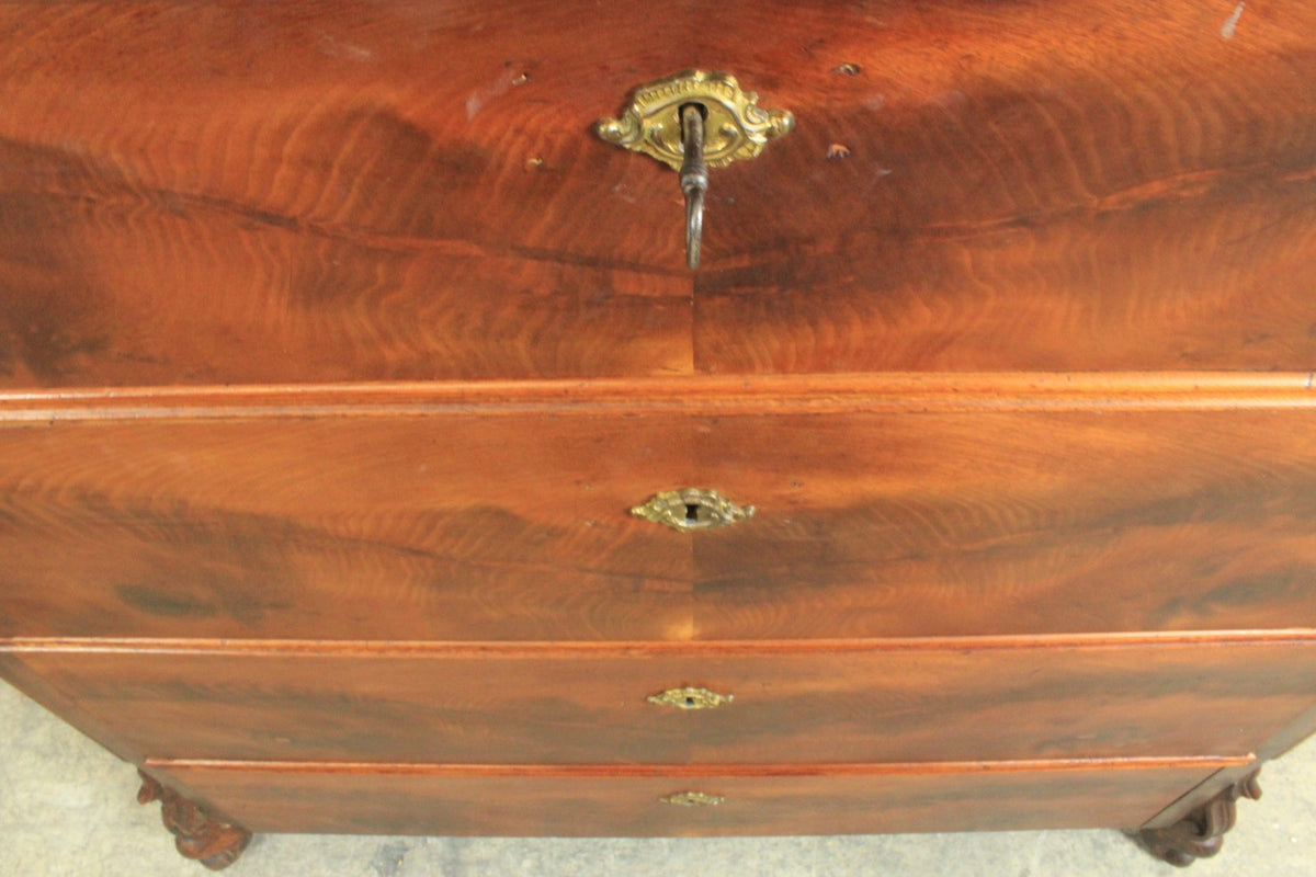 Louis Philippe Kommode 4-Schubladen Mahagoni Antik um 1870 | Louis Philippe - Bild 6