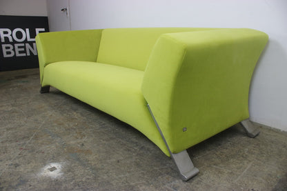Rolf Benz 322 Clubsofa–Dreisitzer Designer Couch Neu Bezogen Gelb Stoff | Rolf Benz - Bild 4