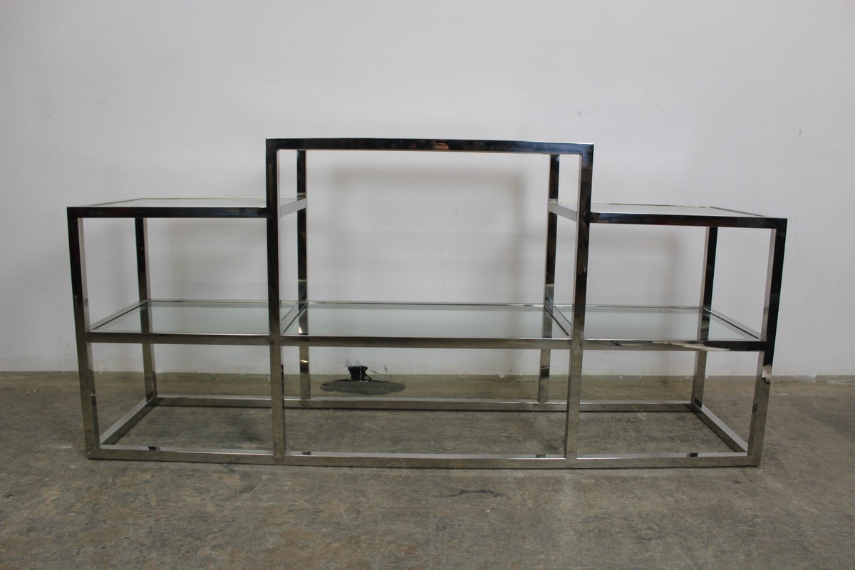 Elegantes Titanium Glasregal Sideboard Bücherregal Mit 6 Glasablagen | Reinstein Möbel - Bild 9