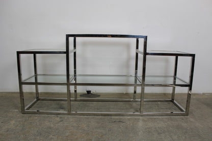 Elegantes Titanium Glasregal Sideboard Bücherregal Mit 6 Glasablagen | Reinstein Möbel - Bild 9
