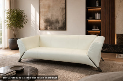 ROLF BENZ 322 | 3-SITZER | WEISS LEDER | DESIGNER SOFA | Rolf Benz - Bild 1
