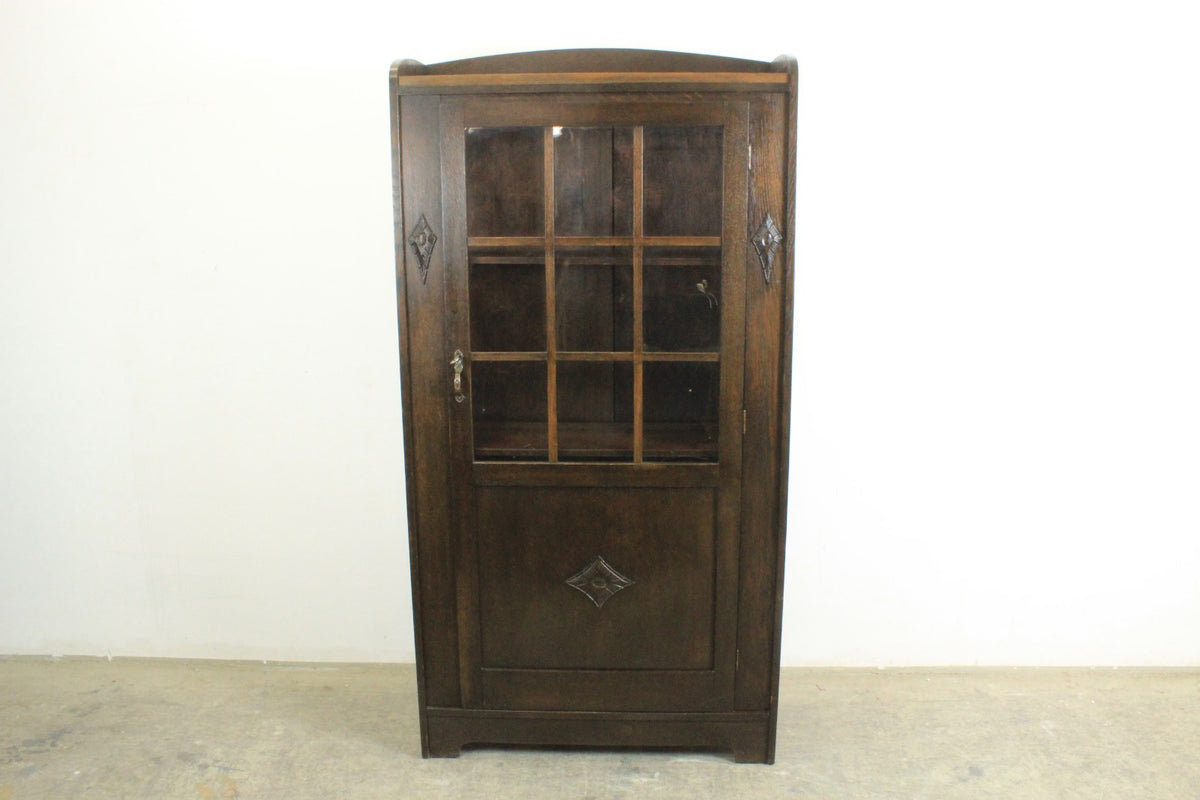 Jugendstil Bücherschrank Bücherregal Vitrine Eiche Antik | Reinstein Möbel - Bild 2