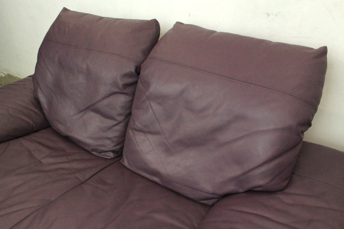Rolf Benz AK 345 Dunkelviolett Zweisitzer Couch Vintage Designer Sofa | Rolf Benz - Bild 7