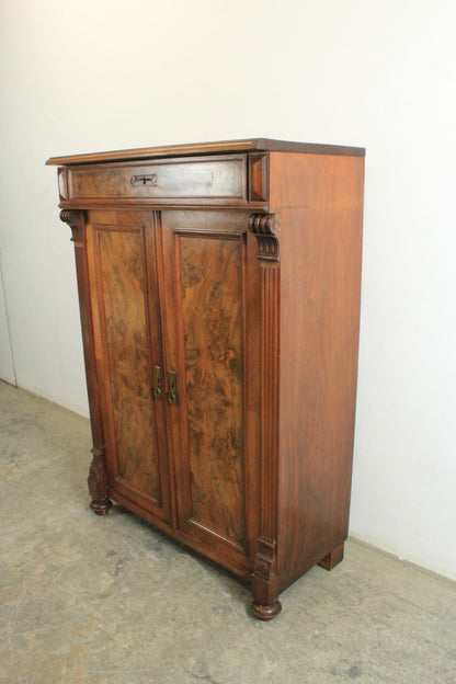 Gründerzeit Vertiko 3-EInlegeböden Nussbaum Hell Antik um 1880 | Louis Philippe - Bild 4