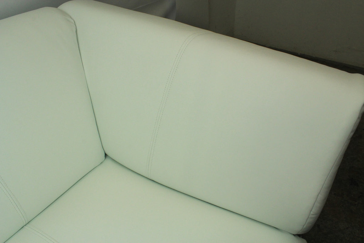 ROLF BENZ 322 | 2,5-SITZER | WEISS LEDER | DESIGNER SOFA | Rolf Benz - Bild 8