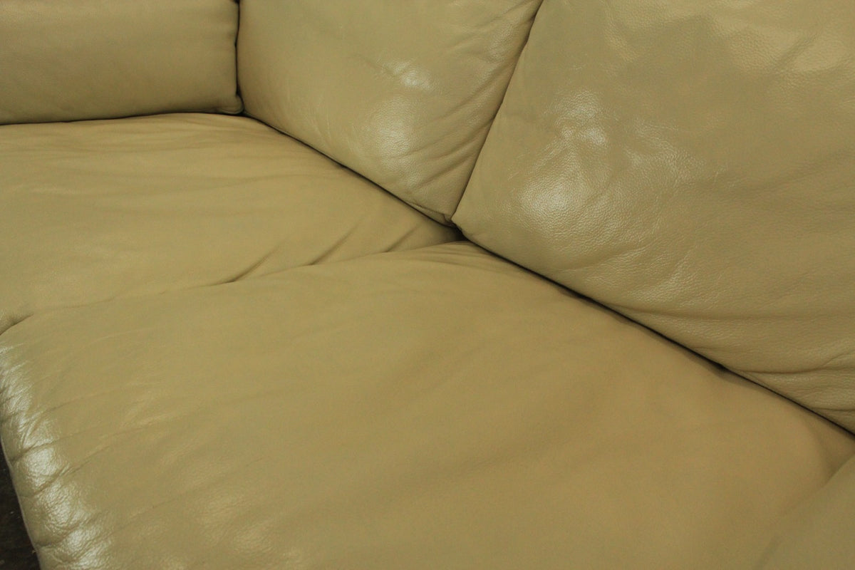 Rolf Benz Sofa Modell 5600 Echtleder Creme Zweisitzer Couch Designer | Rolf Benz - Bild 6