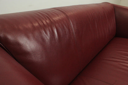 Rolf Benz 322 Club Sofa Zweieinhalbsitzer Designer Couch Echtleder Oxblood Rot | Rolf Benz - Bild 8