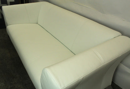 ROLF BENZ 322 | 3-SITZER | WEISS LEDER | DESIGNER SOFA | Rolf Benz - Bild 7