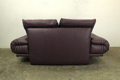 Rolf Benz AK 345 Dunkelviolett Zweisitzer Couch Vintage Designer Sofa | Rolf Benz - Bild 8