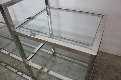 Elegantes Titanium Glasregal Sideboard Bücherregal Mit 6 Glasablagen | Reinstein Möbel - Bild 5