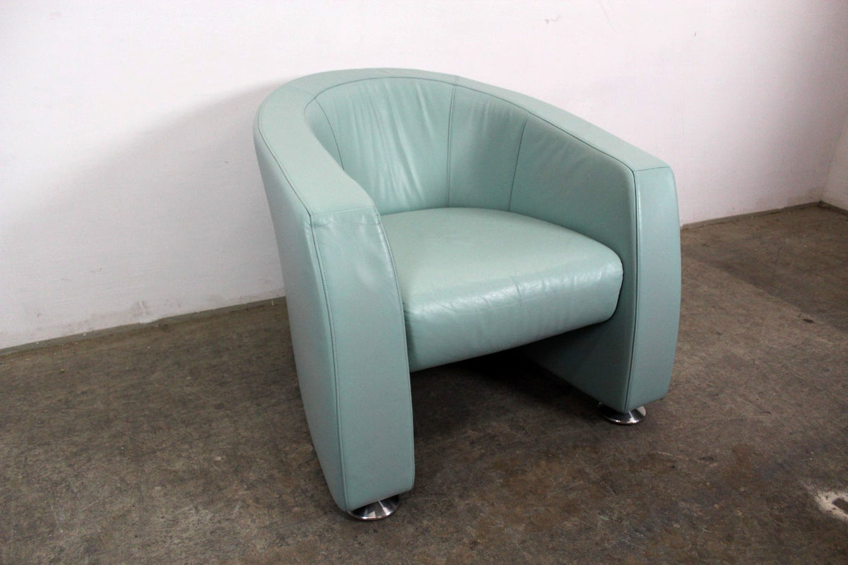 Rolf Benz EGO Sessel Einsitzer Sofa Echtleder Mintgrün Designer | Rolf Benz - Bild 3