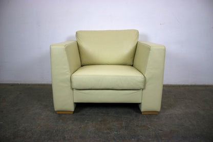 Designer Sessel von Musterring Leder Creme Einsitzer Sofa | Musterring - Bild 2