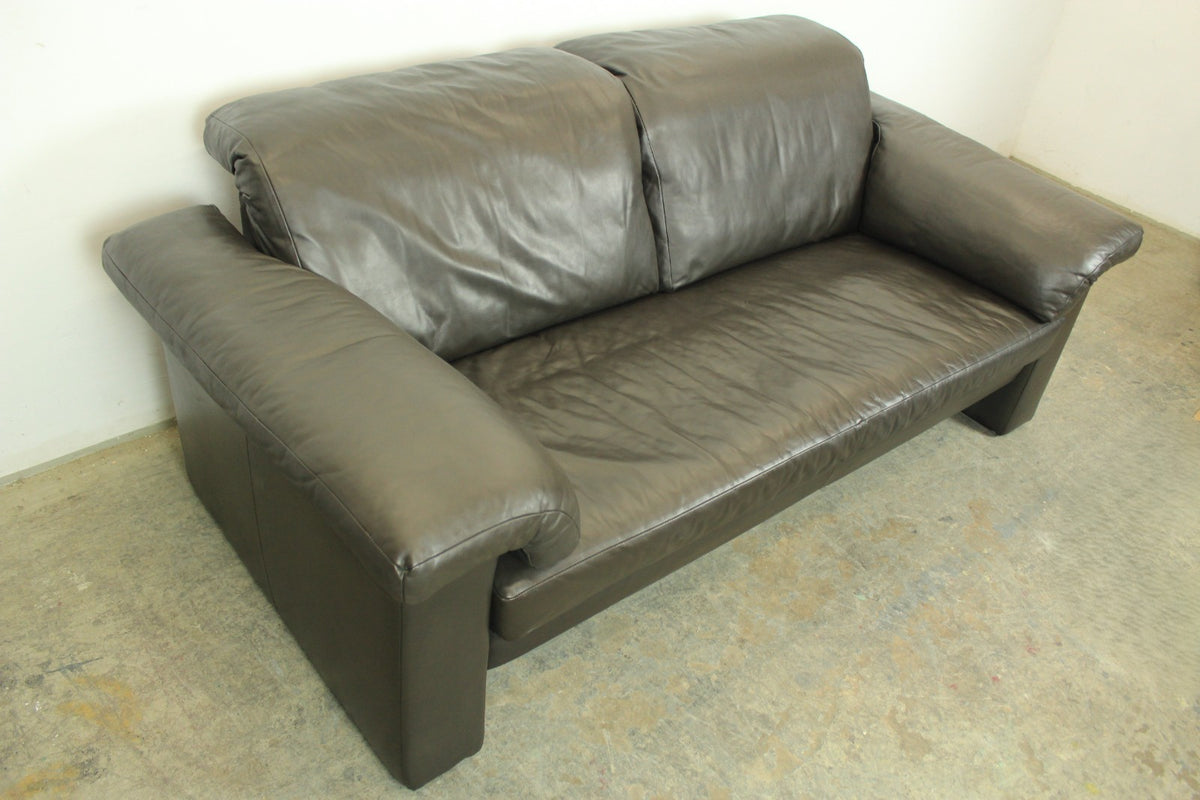 Rolf Benz Sofa Echtleder Dunkelbraun Designer Couch | Rolf Benz - Bild 4